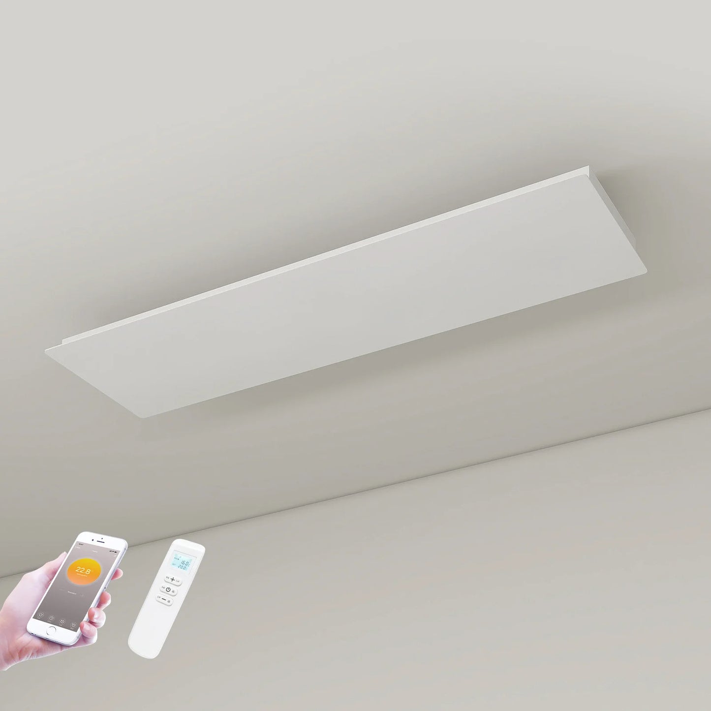 Panel infrarrojo Wifi QH-ThermoAura Serie 1150 vatios 87x33 cm