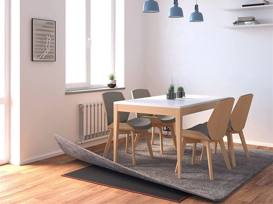 Calefacción de alfombra 180 x 200 con controlador y función de temporizador