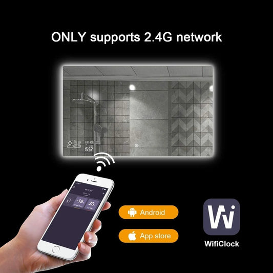 Espejo inteligente con iluminación LED calefacción por infrarrojos 60X80 250Watt