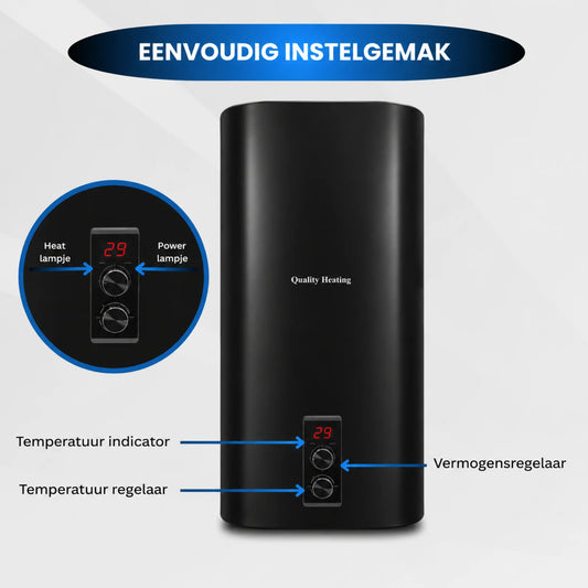 30 Liter QH dual elektrische boiler met digitale bediening