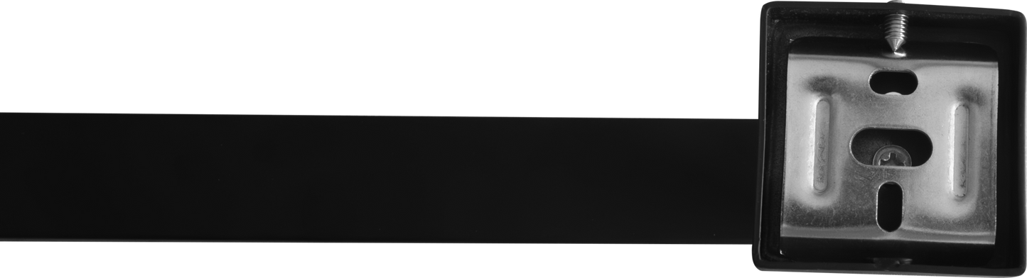 Toallero cuadrado negro mate