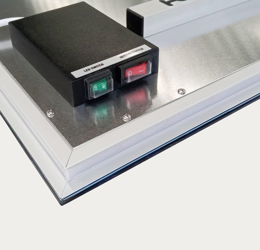 Calefactor infrarrojo de espejo con iluminación LED 60 x 120 cm 700Watt