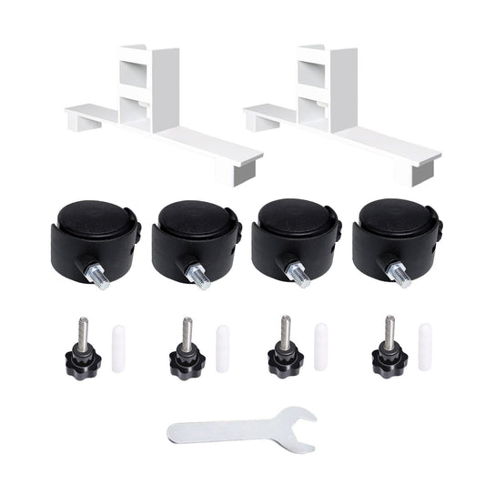 Reposapiés con ruedas para paneles infrarrojos