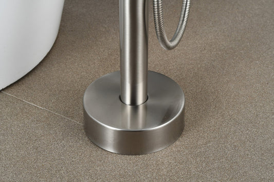 Mezclador de bañera independiente - incluye ducha de mano - cromo