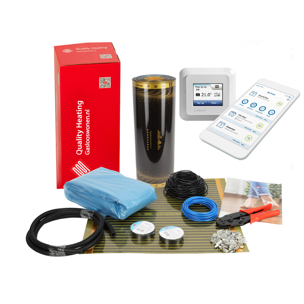 Lámina calefactora infrarroja 100cm - 140 Watt/m²