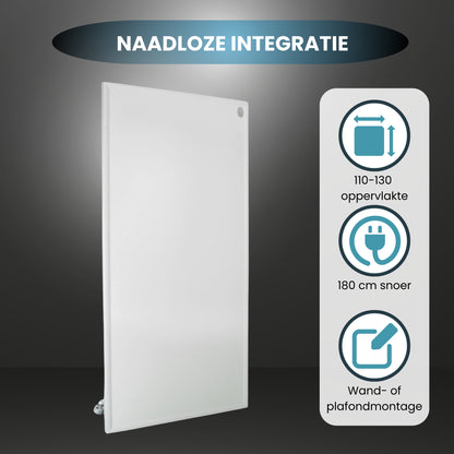 Panel infrarrojo QH-HL con iluminación LED 63x 65,5 cm 400Watt