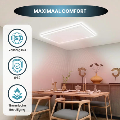 Panel infrarrojo QH-HL con iluminación LED 63x 65,5 cm 400Watt