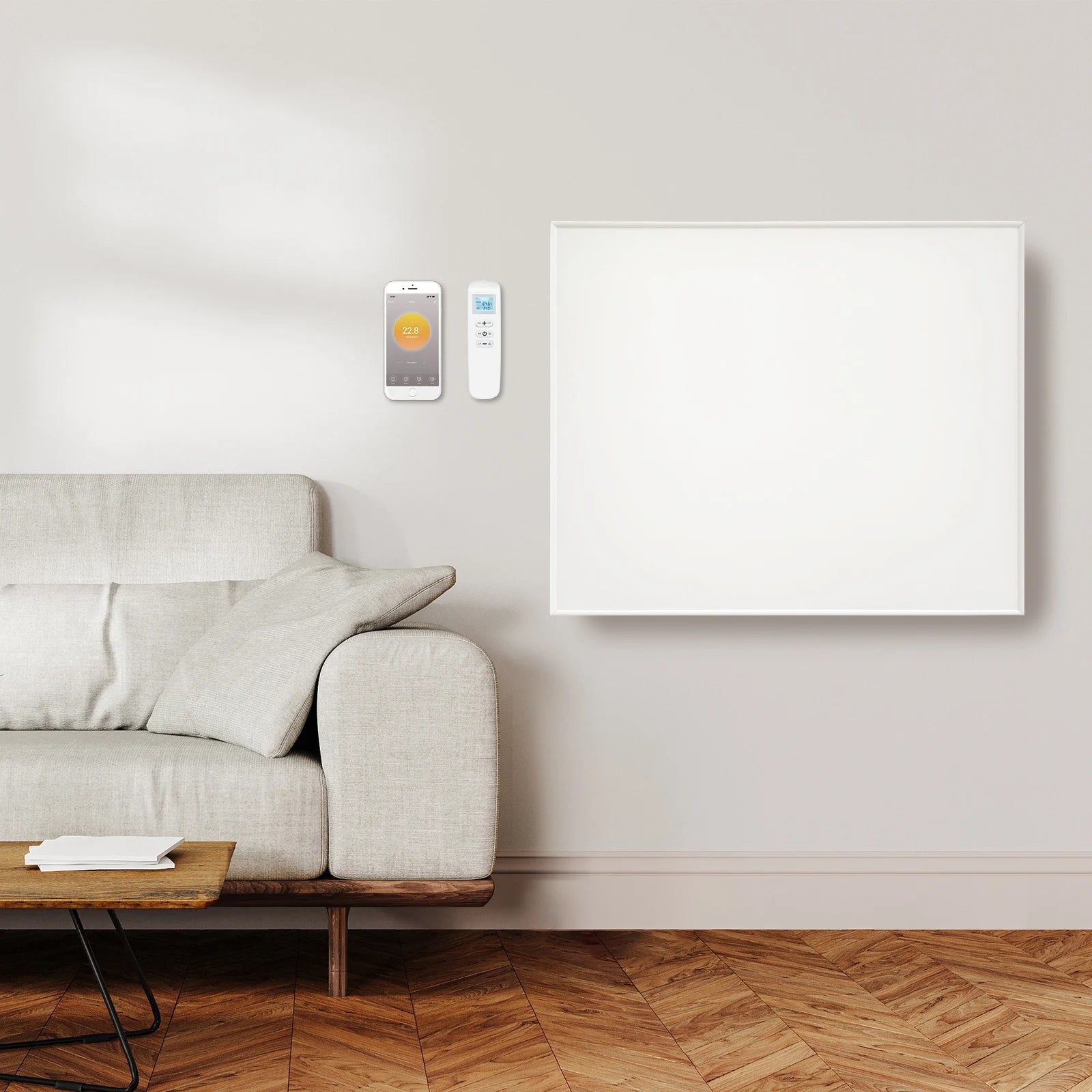 QH-SP Control remoto Wifi panel infrarrojo portátil 350, 450 y 700Watt