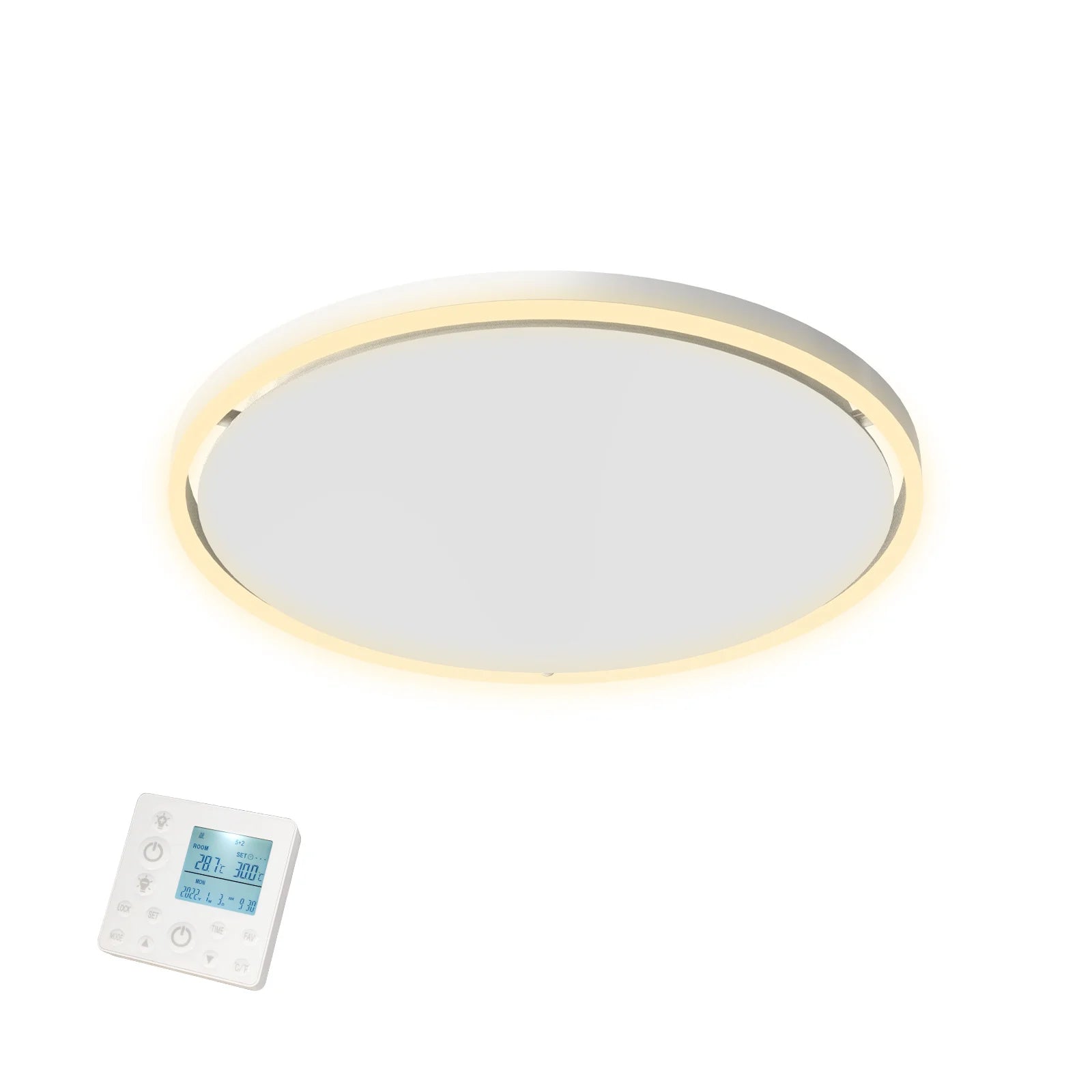 QH-GlowRing Serie panel de infrarrojos con iluminación LED 56 cm 750Watt