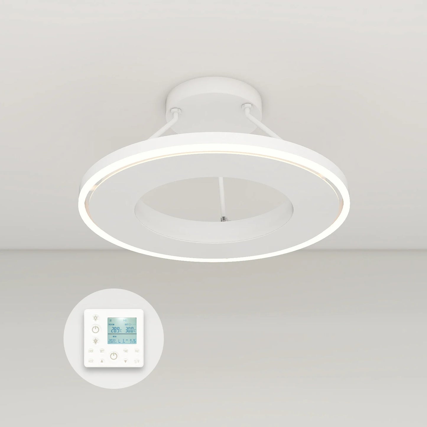 QH-GlowRing Serie panel de infrarrojos con iluminación LED 60 cm 1000 vatios
