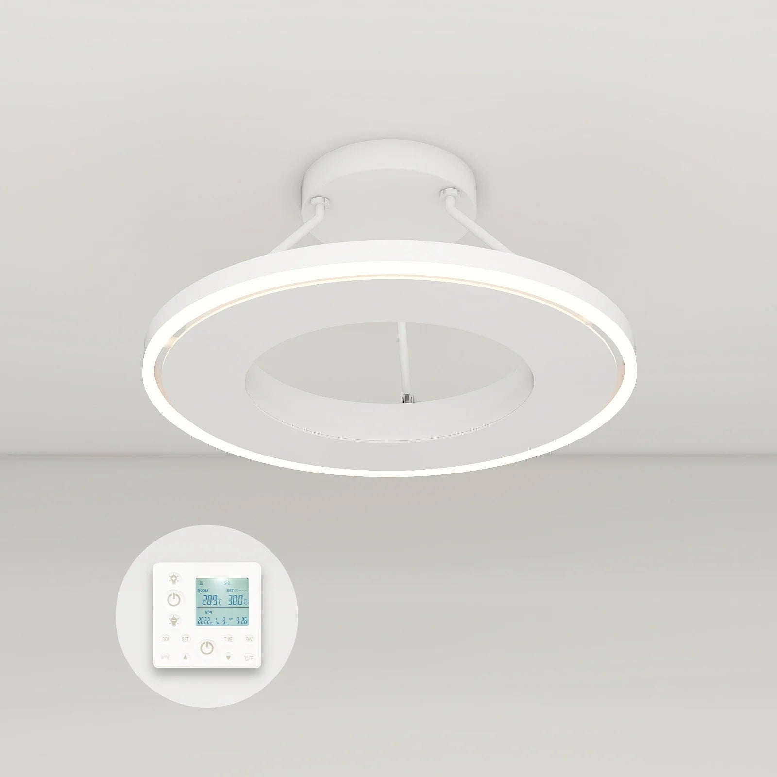 QH-GlowRing Serie panel de infrarrojos con iluminación LED 60 cm 1000 vatios