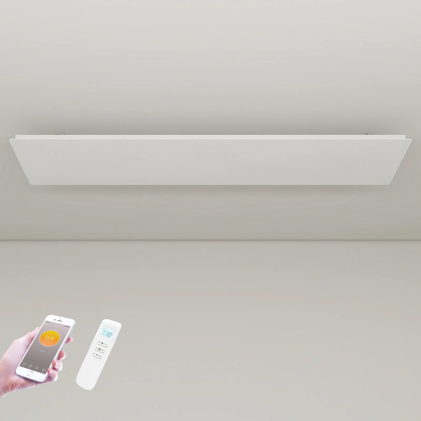 Panel infrarrojo Wifi QH-ThermoAura Serie 1150 vatios 87x33 cm