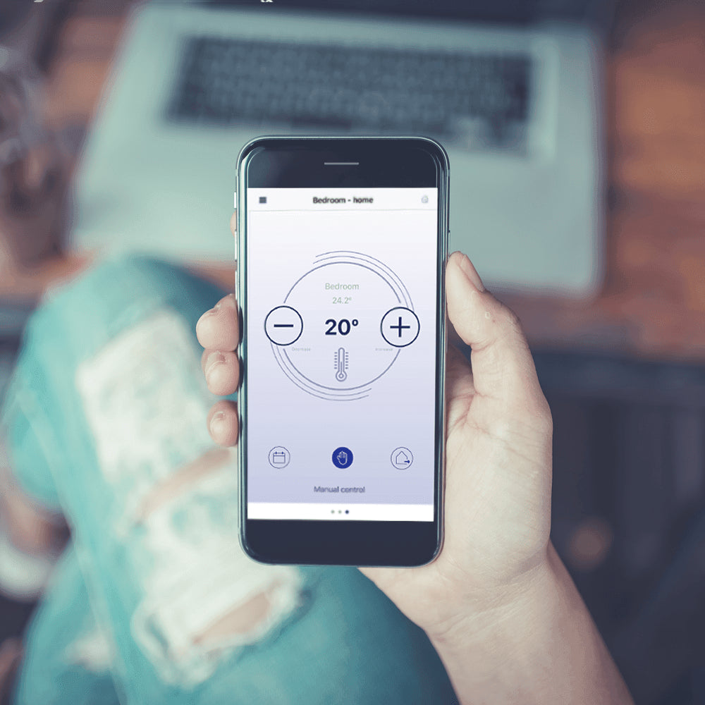 Calefacción eléctrica Adax neo Wifi negra