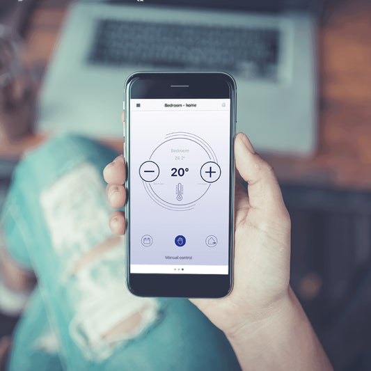 Calefacción eléctrica Adax neo Wifi negra