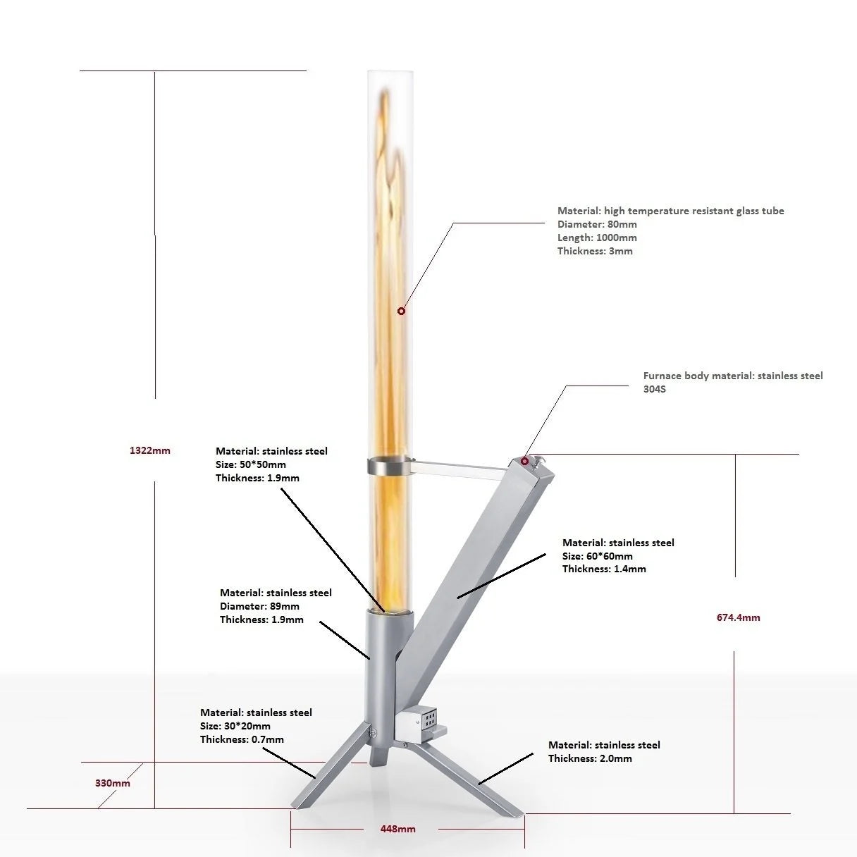 P01 HeatRocket estufa de pellets Calefacción de calidad 5,0 kW