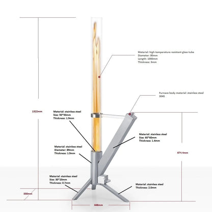 P01 HeatRocket estufa de pellets Calefacción de calidad 5,0 kW