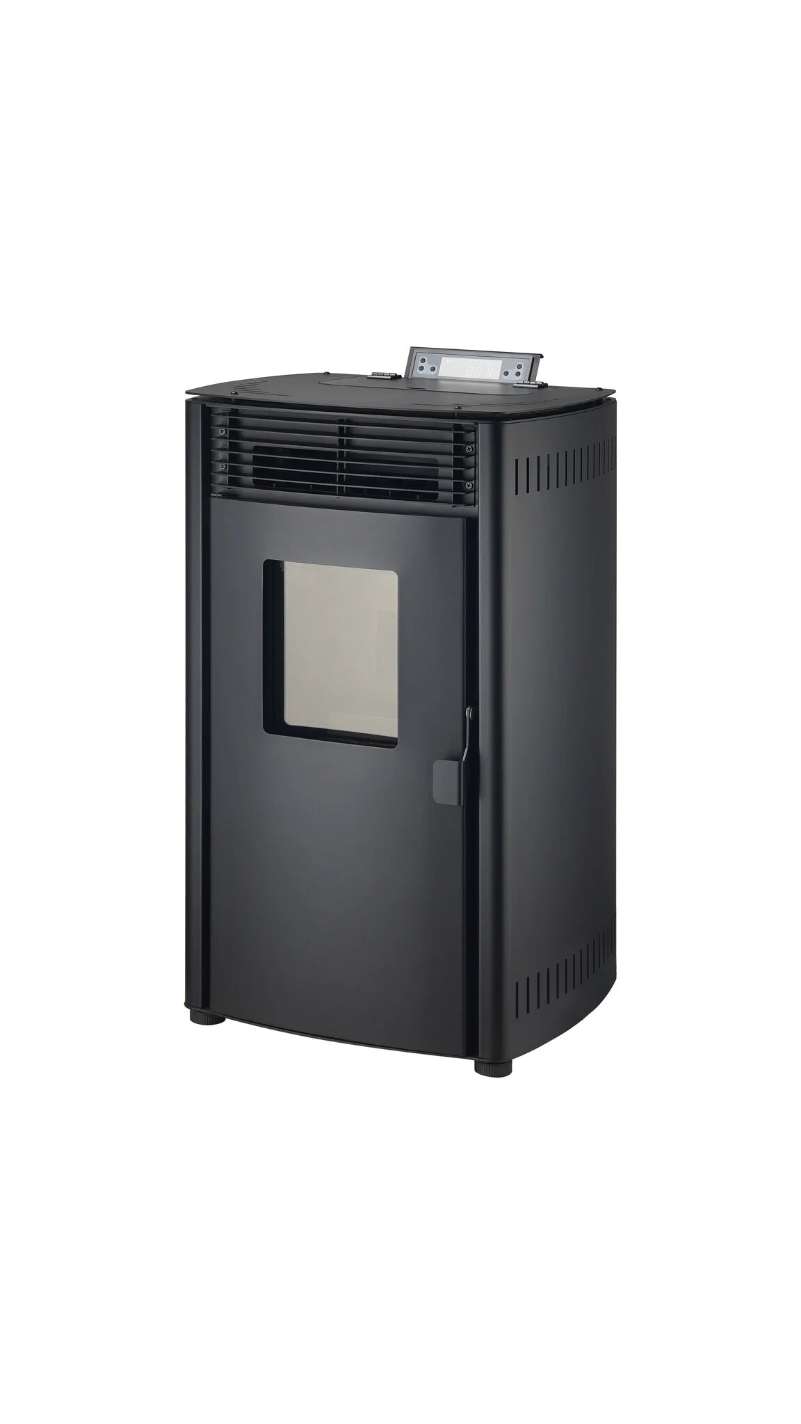Estufa de pellets - 8.8KW - para 60-80 m2 - 5 niveles - temporizador - CR05 Negro