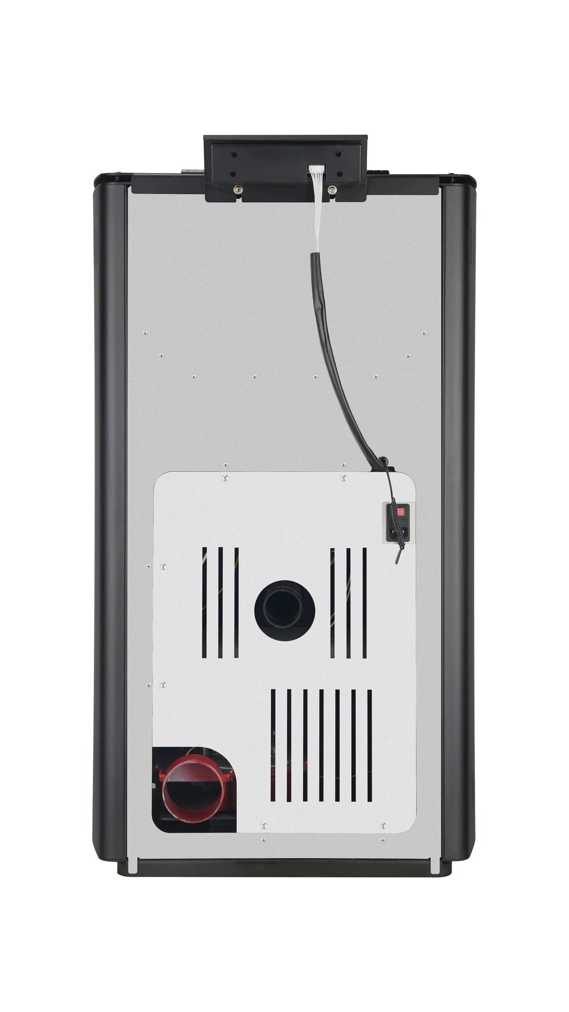 Estufa de pellets - 8.8KW - para 60-80 m2 - 5 niveles - temporizador - CR05 Negro
