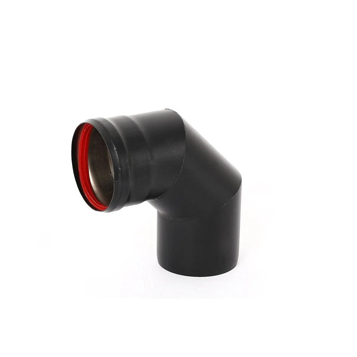 Juego de tubos para estufa de pellets - Ø 80 mm - acero al carbono - solución completa