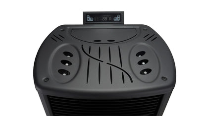 Estufa de pellets - 9,9 kW - para 80-100 m² - 5 niveles - temporizador - CR9 - puerta doble
