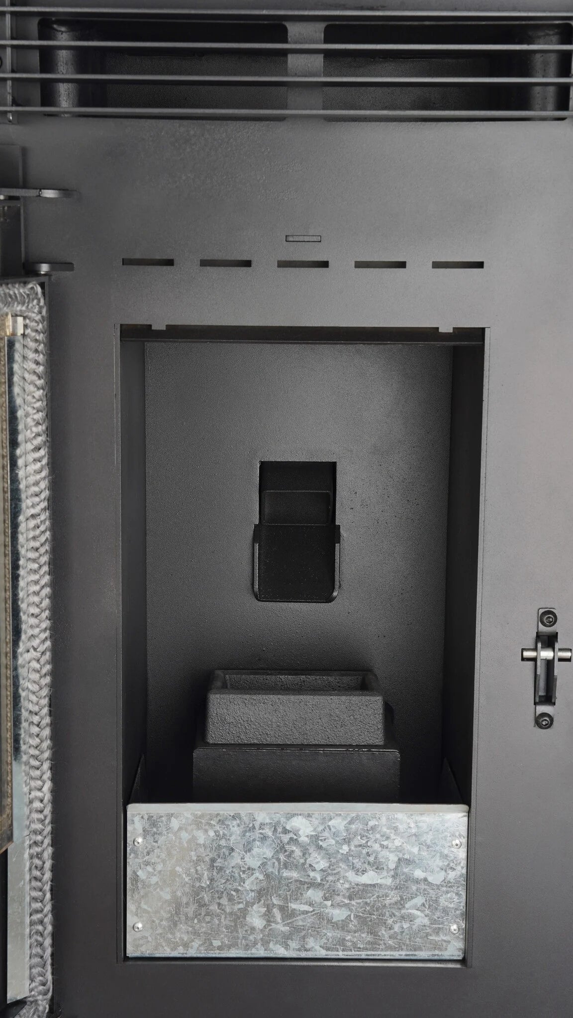Estufa de pellets - 9,9 kW - para 80-100 m² - 5 niveles - temporizador - CR9 - puerta doble