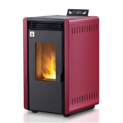 Estufa de pellets - 6kW - para 40-60 m² - 5 niveles - temporizador - CR10-2