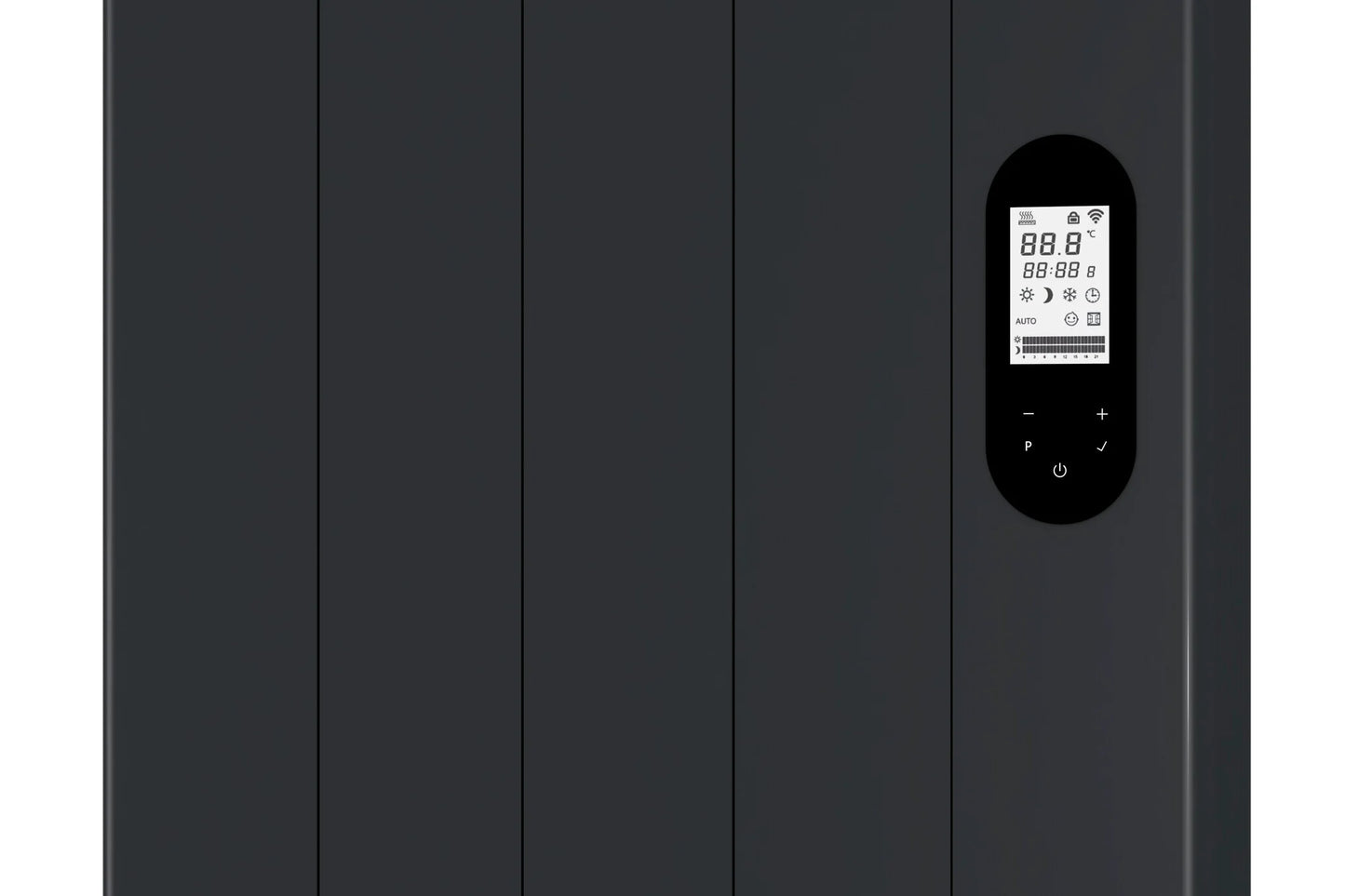 Calefacción de calidad radiador vertical Civetta negro