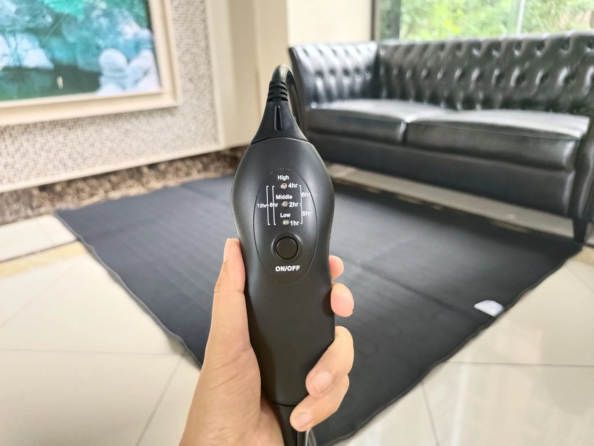 Karpetverwarming 140 x 200 met controller 350watt