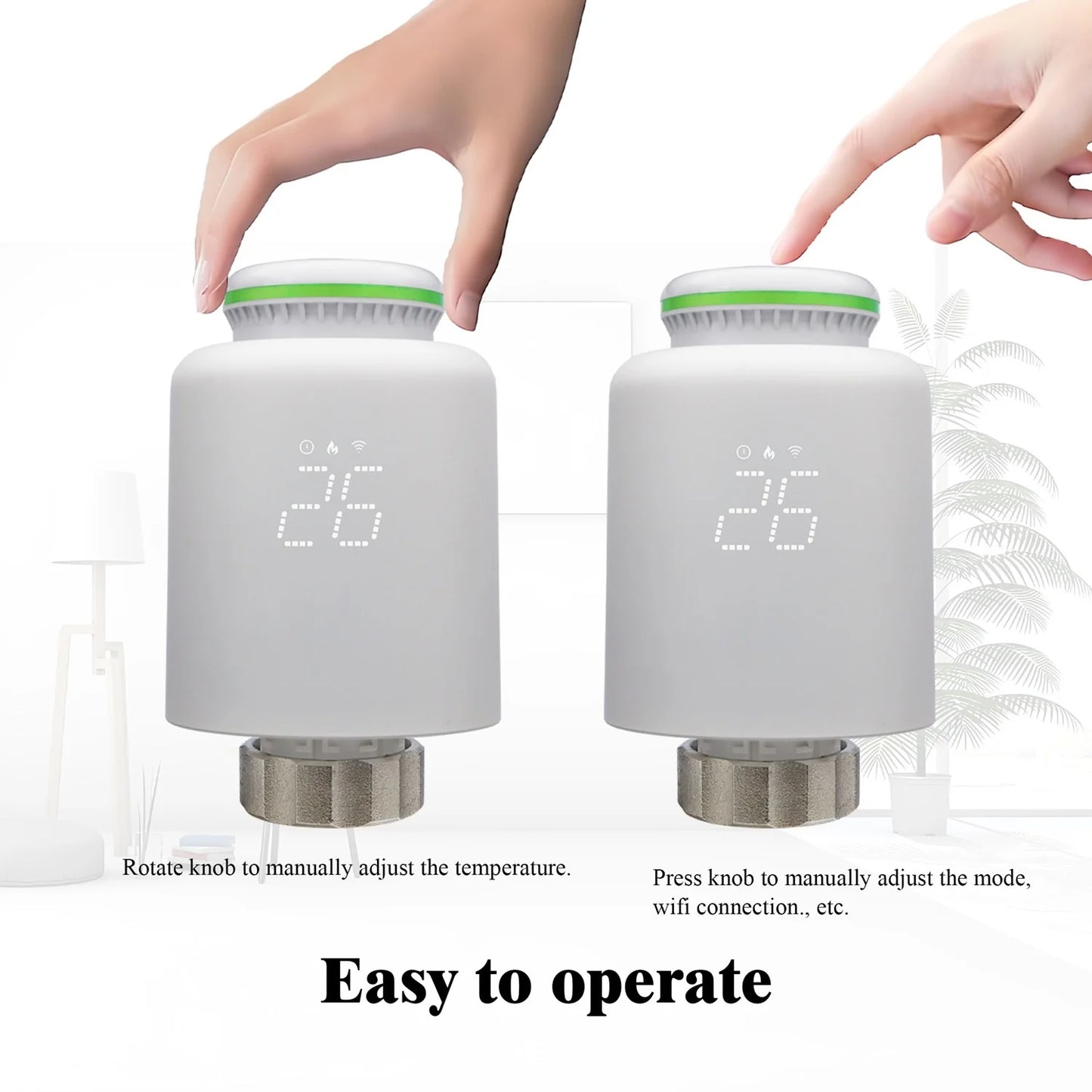 Cabezal de radiador inteligente Wifi