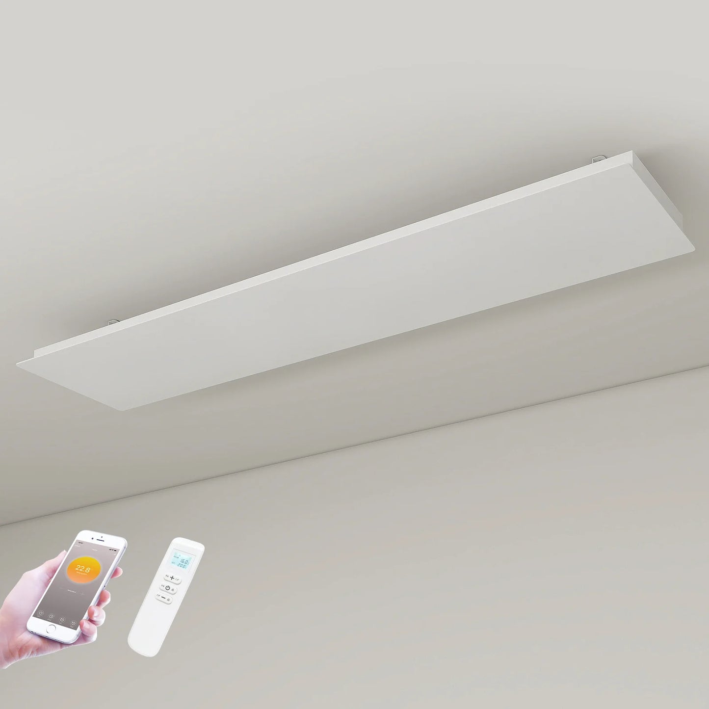 QH-ThermoAura Serie Wifi panel infrarrojo 1700 vatios 129x33 cm