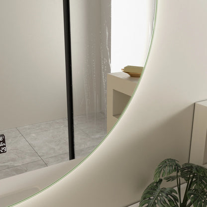 Smart spiegel rond 60cm frameloos met led verlichting, anti-condens en wifi