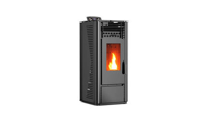 Estufa de pellets - 9,6 kW 80 - 90 m² - 5 niveles - temporizador - CR13