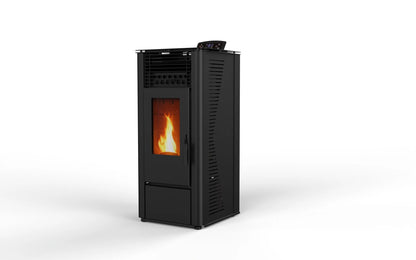Estufa de pellets - 9,6 kW 80 - 90 m² - 5 niveles - temporizador - CR13