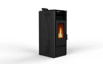 Estufa de pellets - 9,6 kW 80 - 90 m² - 5 niveles - temporizador - CR13