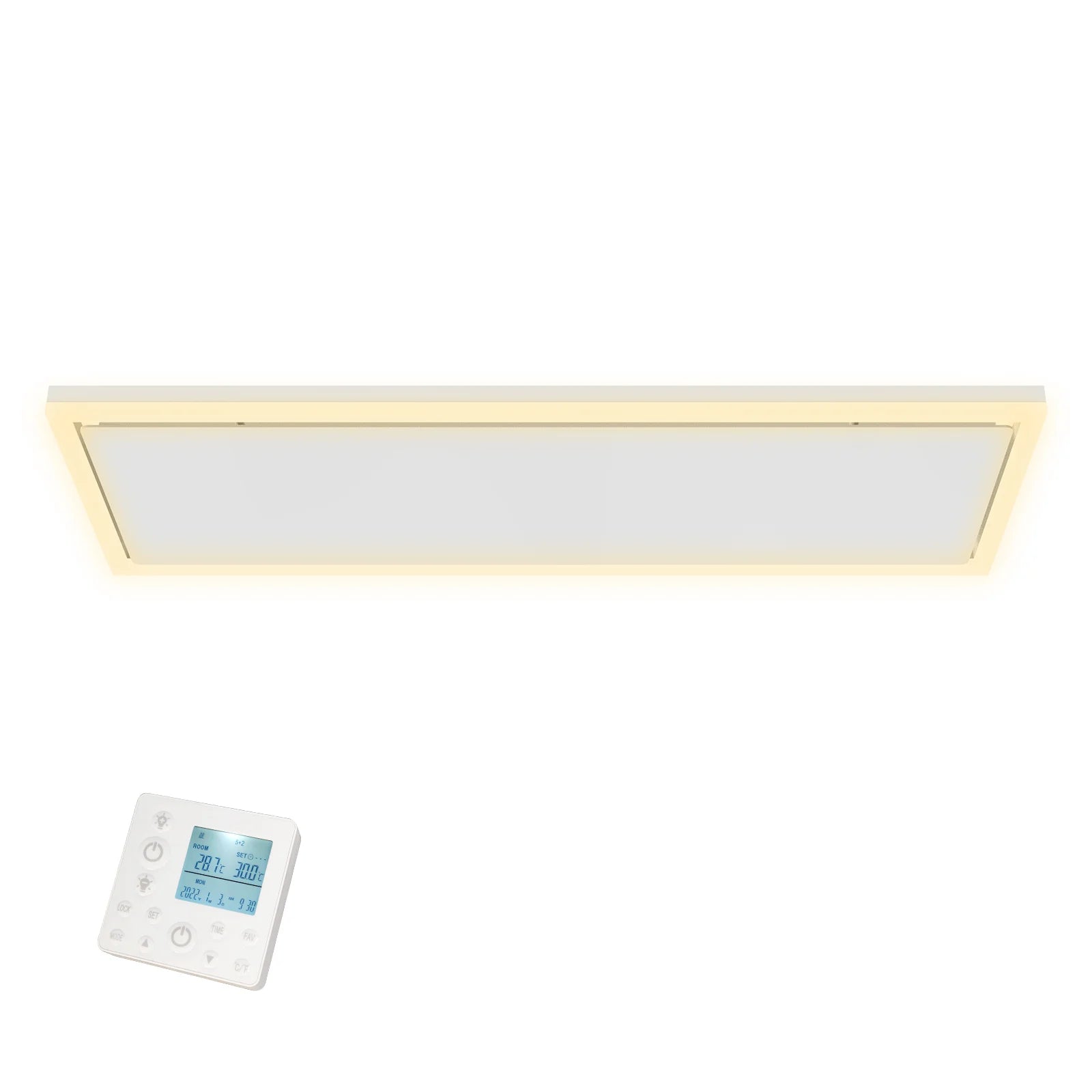 QH-InfraGlow Serie panel de infrarrojos con iluminación LED 107x39 cm 1300watt