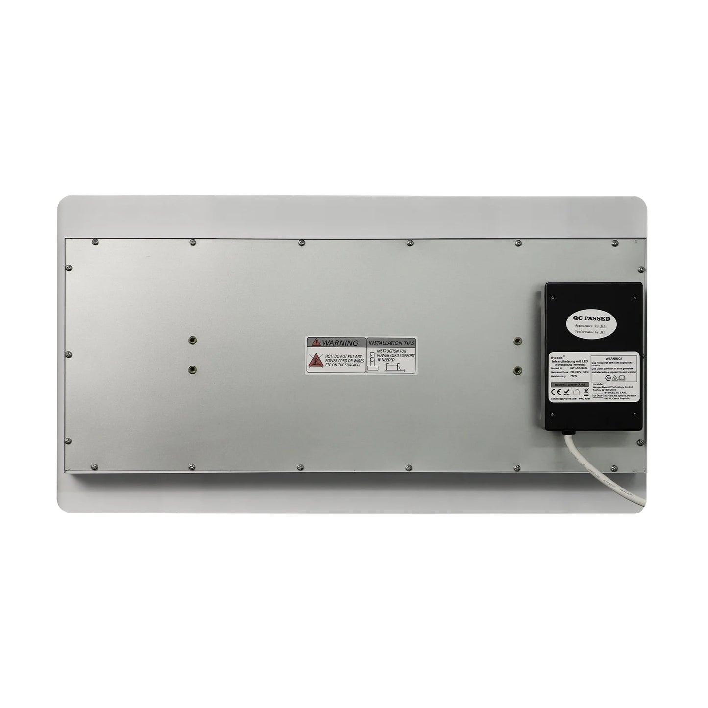 QH-InfraGlow Serie panel de infrarrojos con iluminación LED 135x39 cm 1700 vatios