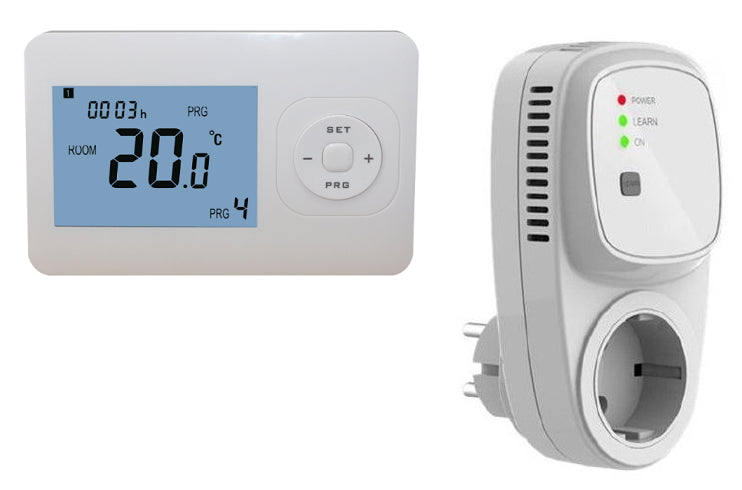 Termostato blanco QH-Basic con receptor enchufable incluido