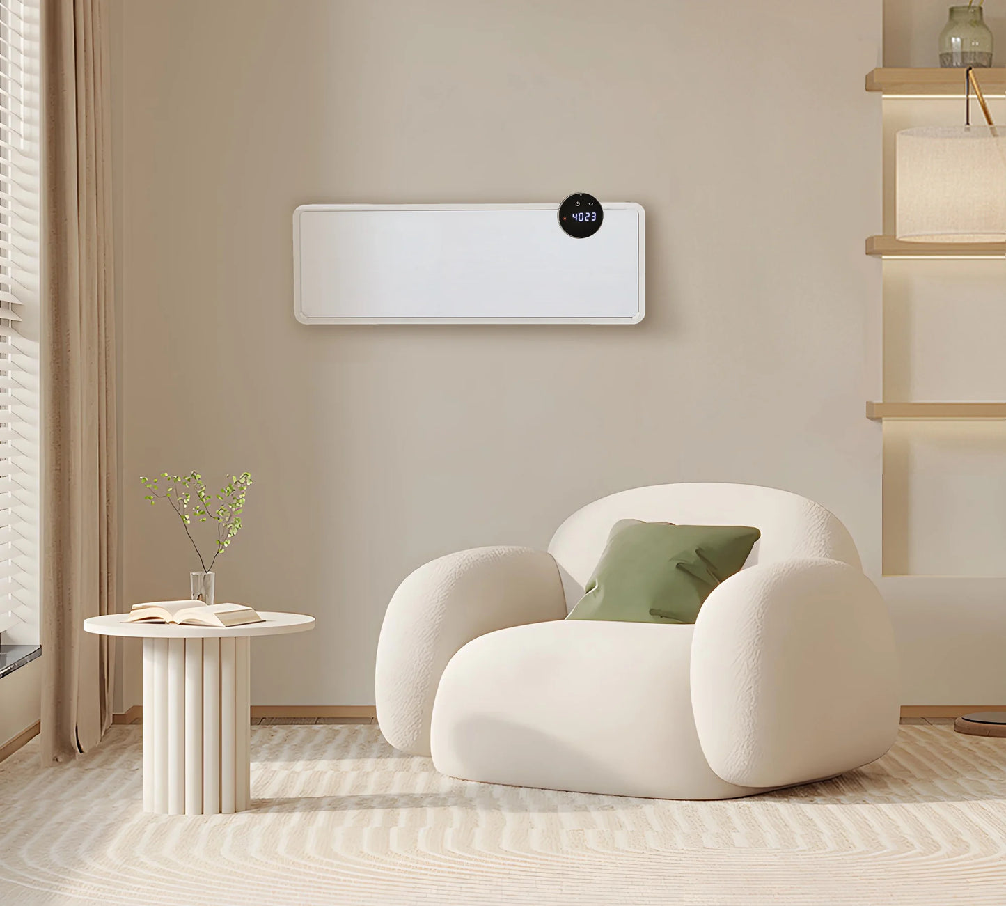 Calefacción mural de cerámica AmberHeat con termostato Wifi