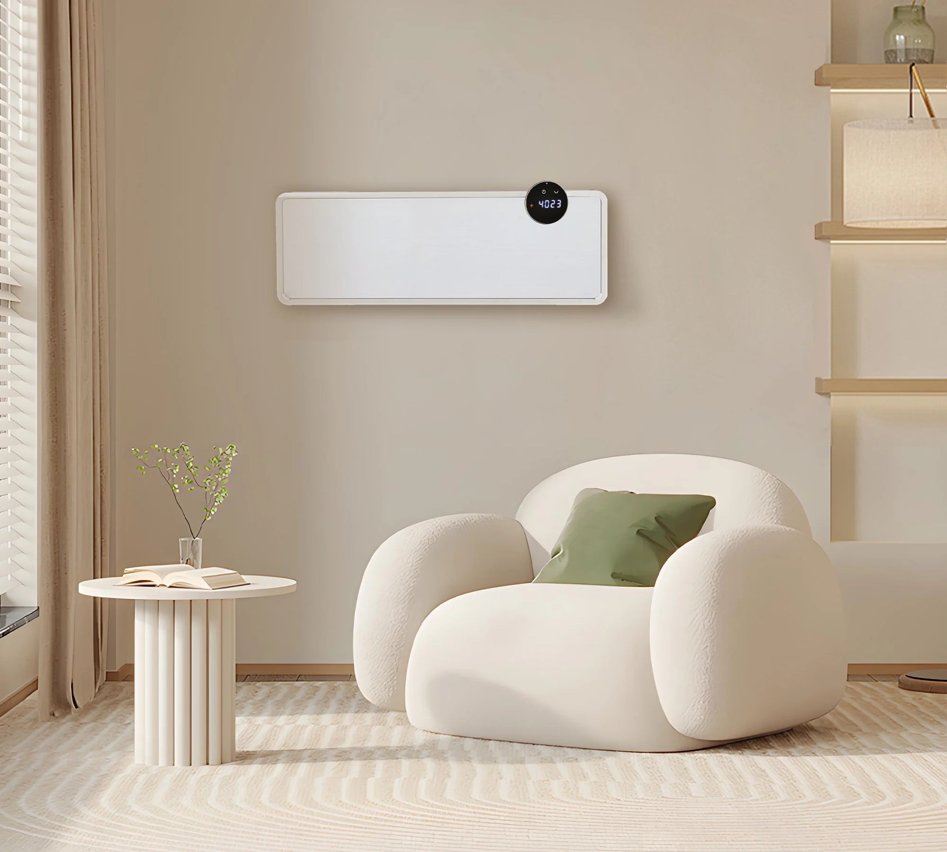 Calefacción mural de cerámica AmberHeat con termostato Wifi