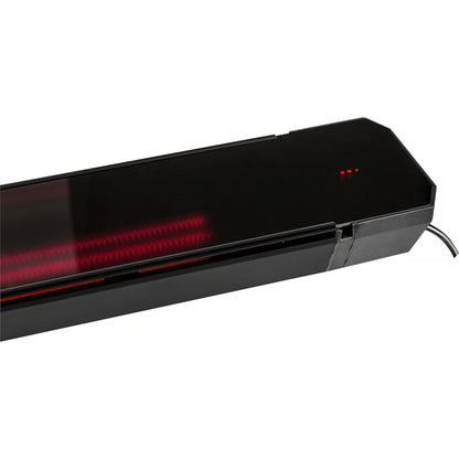 Calefactor infrarrojo de patio Calore negro 1600 - 2200Watt ajustable