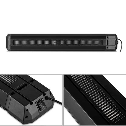 Calefactor infrarrojo de patio Calore negro 1600 - 2200Watt ajustable