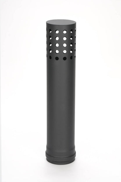 Juego de tubos para estufa de pellets - Ø 100 mm - acero al carbono - Modelo no eléctrico