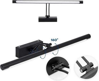 Lámpara espejo iluminación LED negro regulable