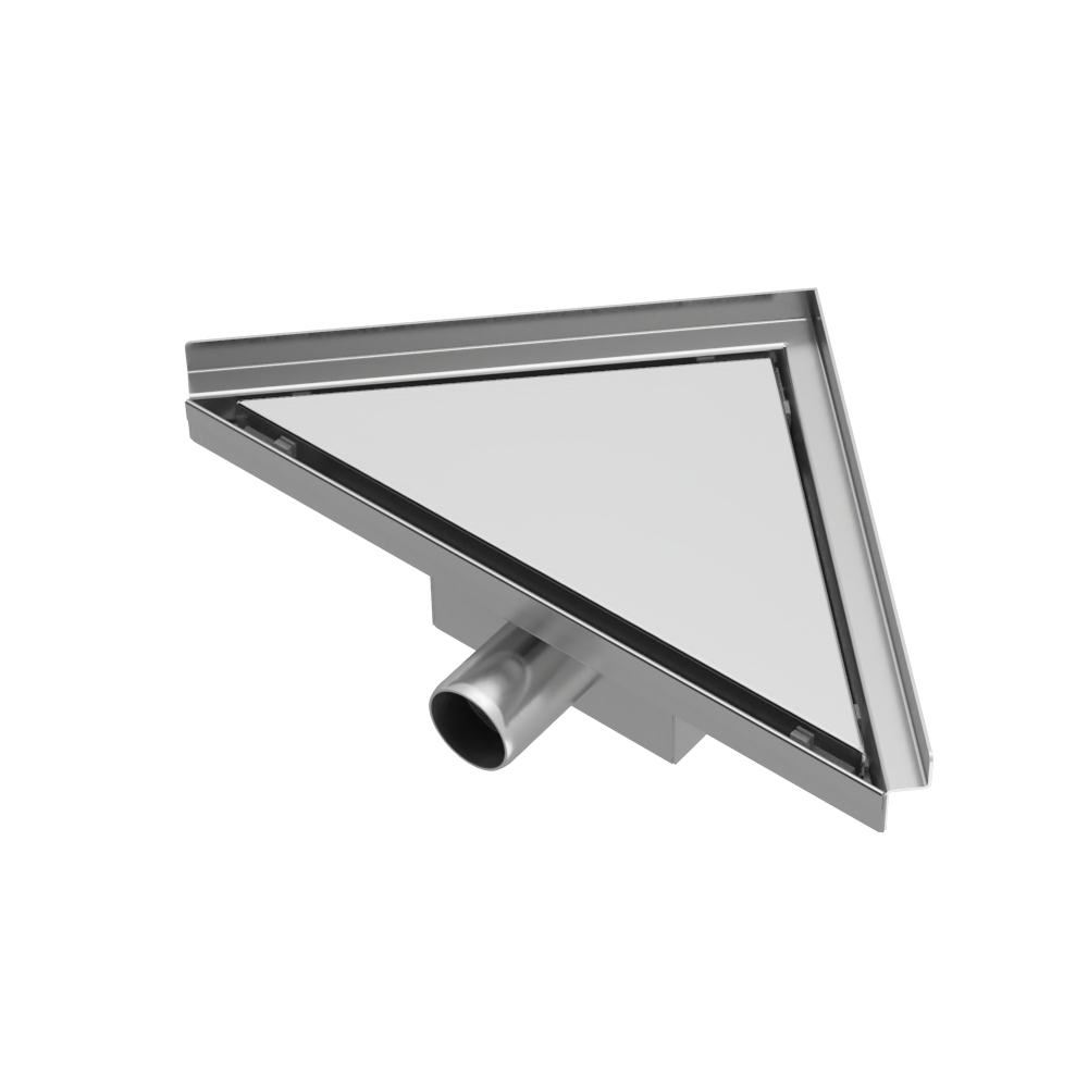 Drenaje de esquina ducha 20 x 28 x 8 cm Acero Inoxidable