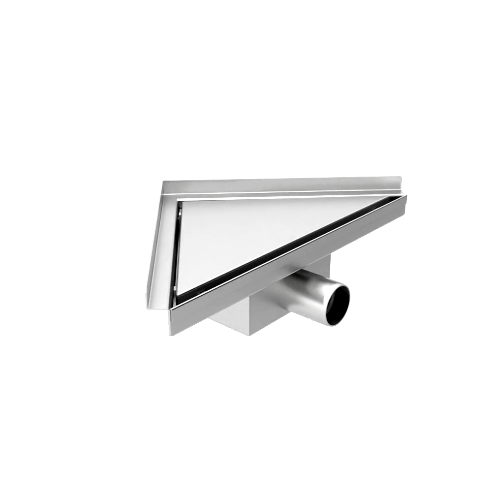 Drenaje de esquina ducha 20 x 28 x 8 cm Acero Inoxidable