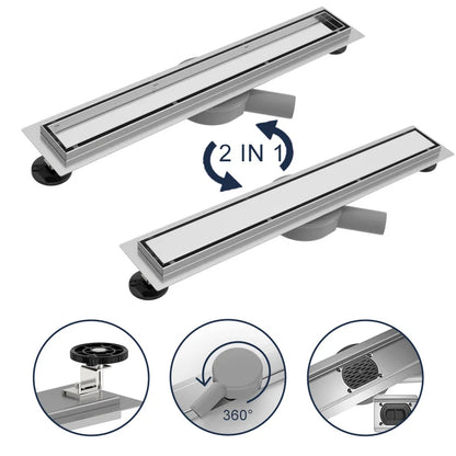 Desagüe de ducha LunaDrain completo con brida flexible