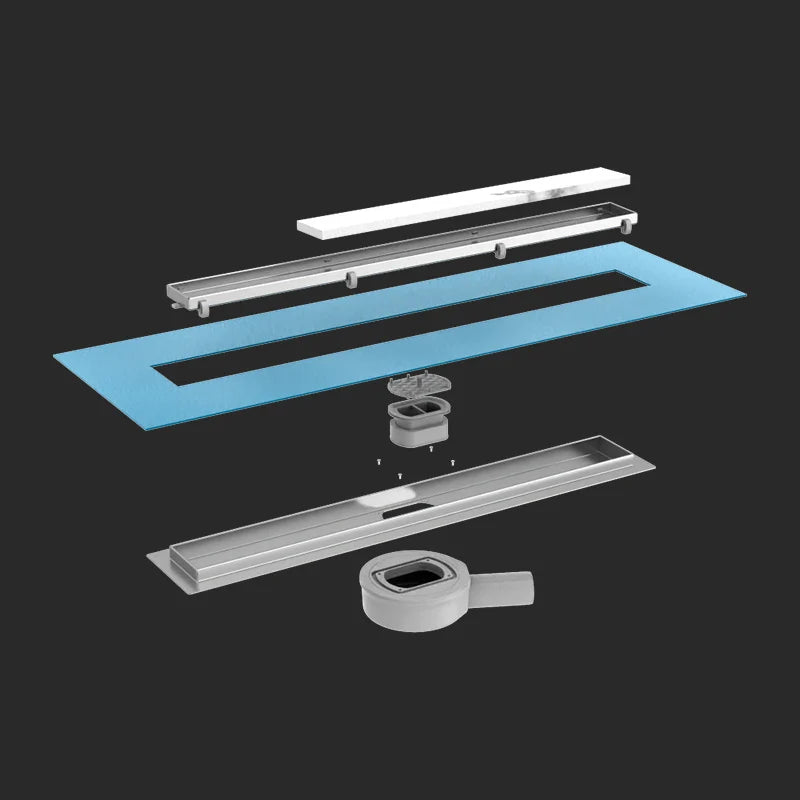 Desagüe de ducha LunaDrain completo con brida flexible