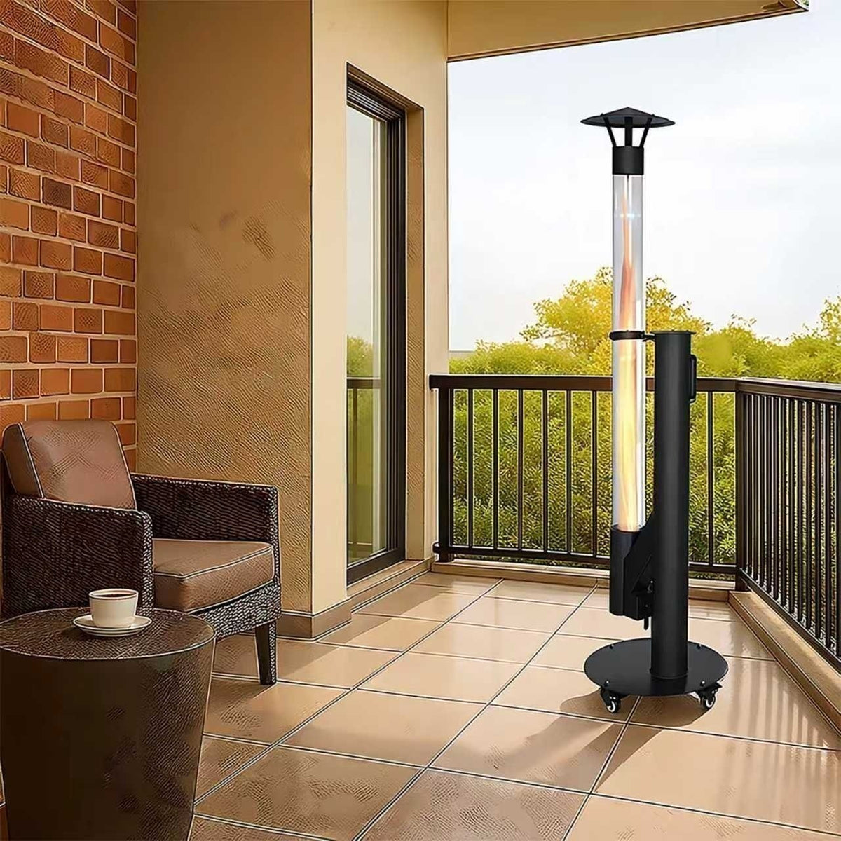 P07 HeatRocket estufa de pellets con ruedas Quality Heating 5,0kw