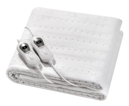 Manta eléctrica QH - 2 personas 160 x 140 cm con elásticos en las esquinas y controladores