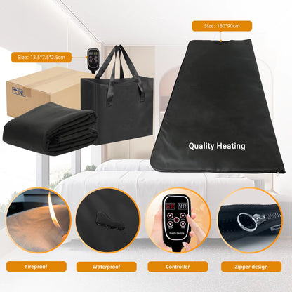 Manta de sauna infrarroja 660Watt potencia ajustable